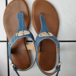 Michael kors denim sandals size 7m